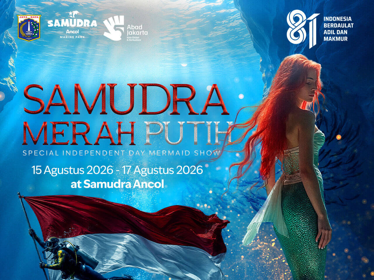 Pesona Merah Putih di Bawah Laut